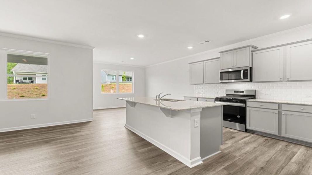 Furnished interior view inside a new home in Lost Creek, Dallas (Image 6).