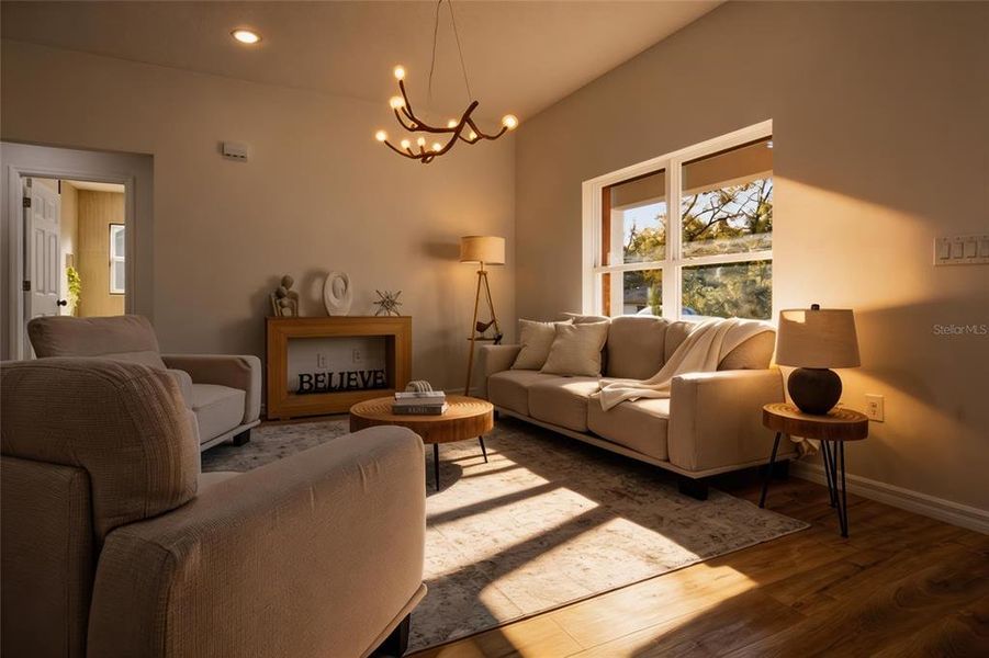 Furnished interior view inside a new home in , Citrus Springs (Image 4).