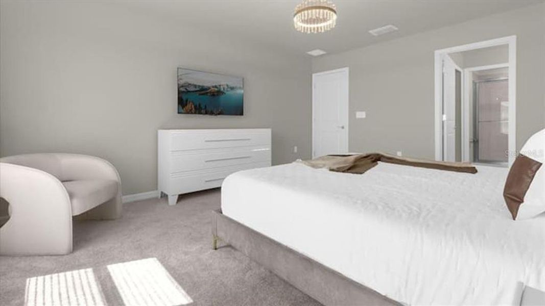 Furnished interior view inside a new home in , Clermont (Image 37).