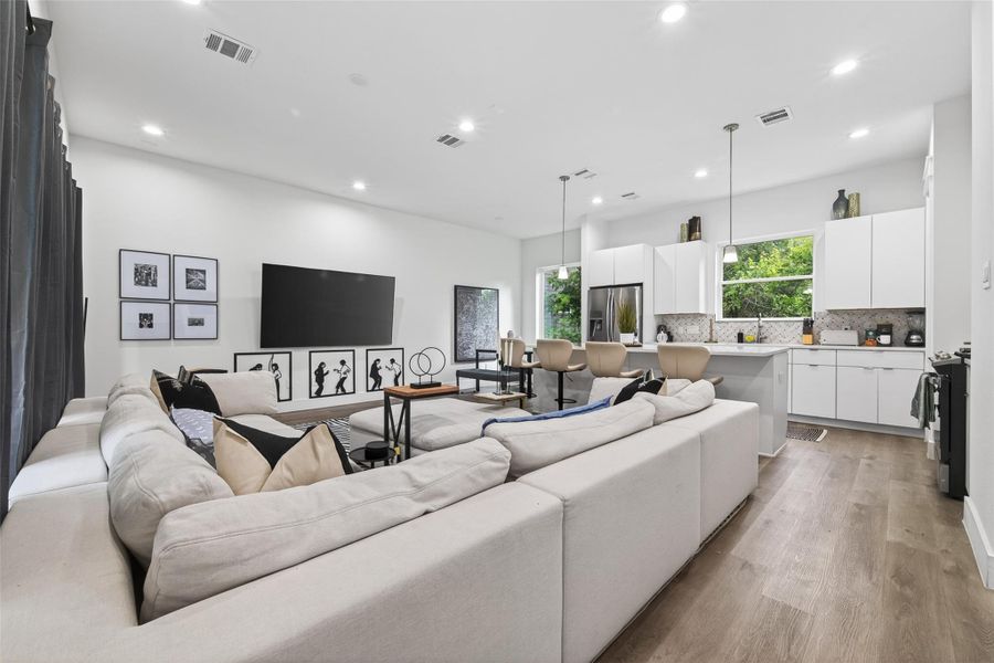 Furnished interior view inside a new home in , Houston (Image 11).