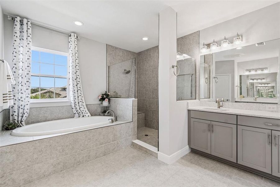 Furnished interior view inside a new home in Mirada, San Antonio (Image 36).