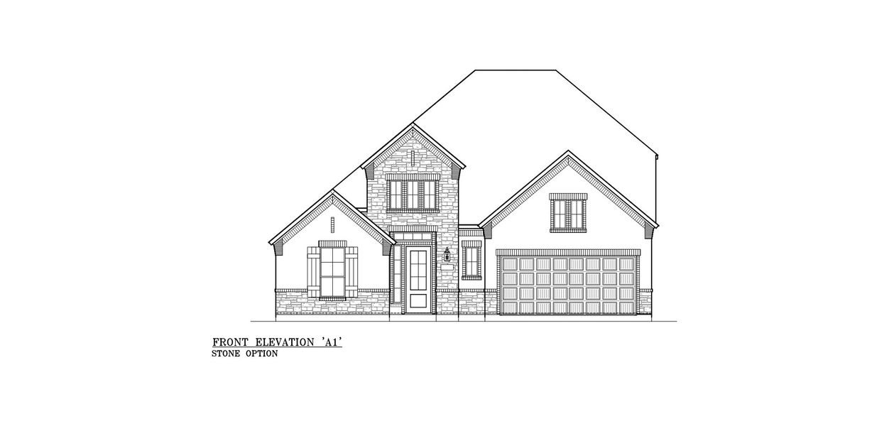 Representative rendering of the exterior for the Bloomington by Chesmar Homes (Image 4).