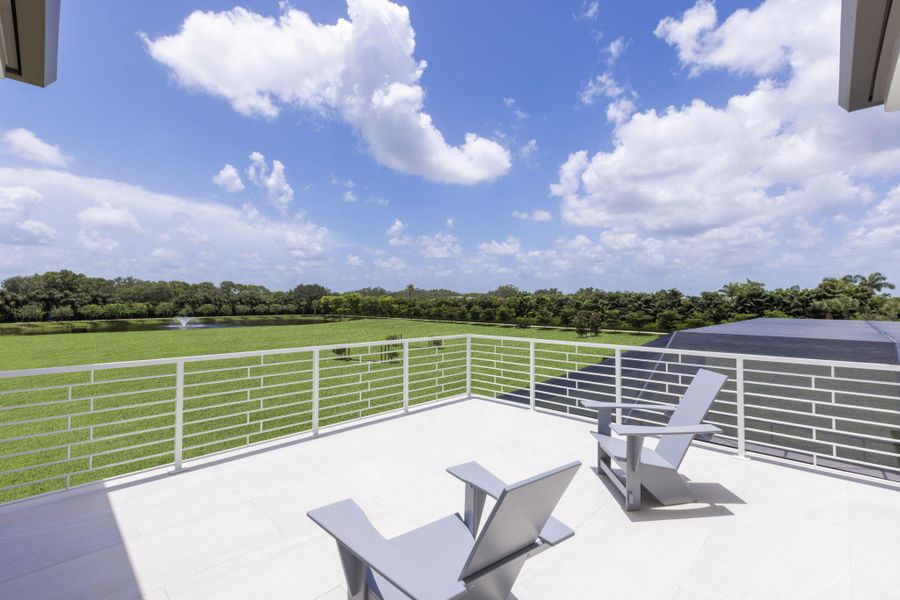 Exterior details and patio area of a home in , Wellington (Image 38). Exterior details and patio area of a home in , Wellington (Image 38).