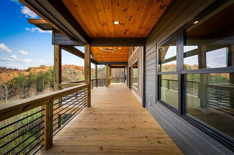 Exterior details and patio area of a home in , Mineral Bluff (Image 33).