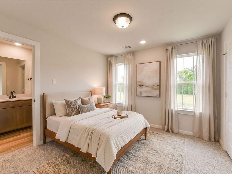 Furnished interior view inside a new home in Sundance Cove, Crosby (Image 8).
