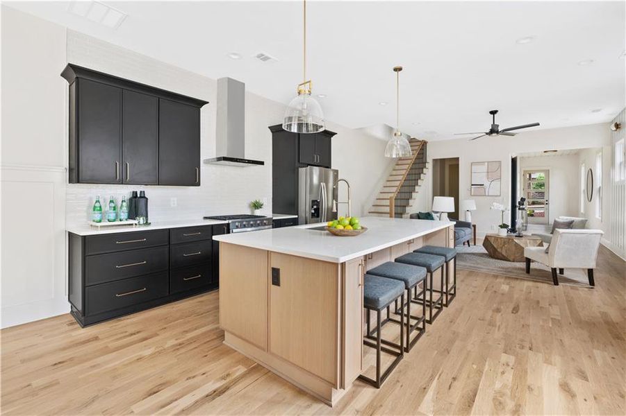 Furnished interior view inside a new home in , Atlanta (Image 6).