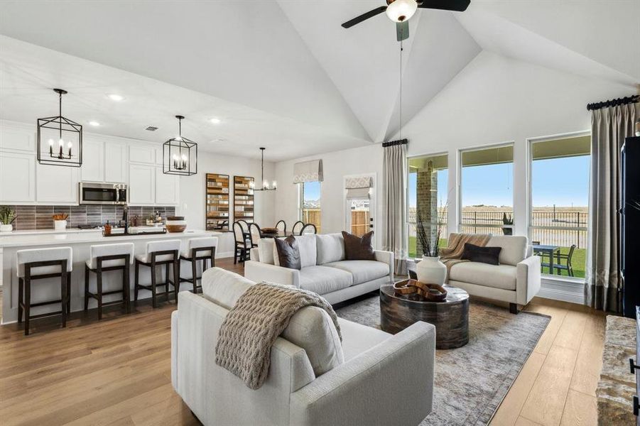 Furnished interior view inside a new home in Westside Preserve, Midlothian (Image 7).
