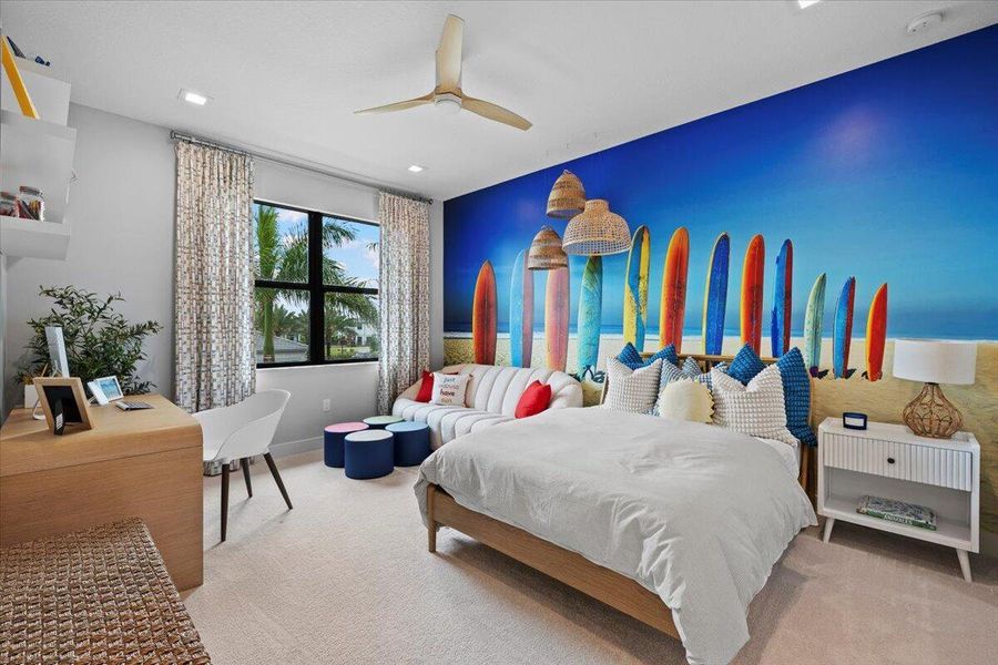 Furnished interior view inside a new home in Apex at Avenir, Palm Beach Gardens (Image 26).