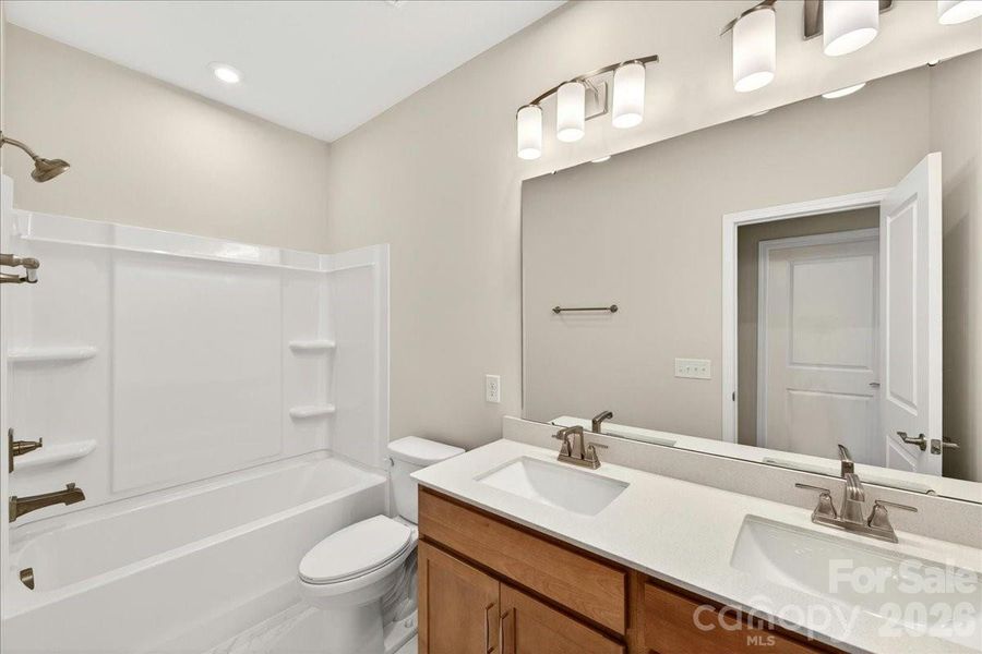 Dual vanity secondary bathroom Dual vanity secondary bathroom