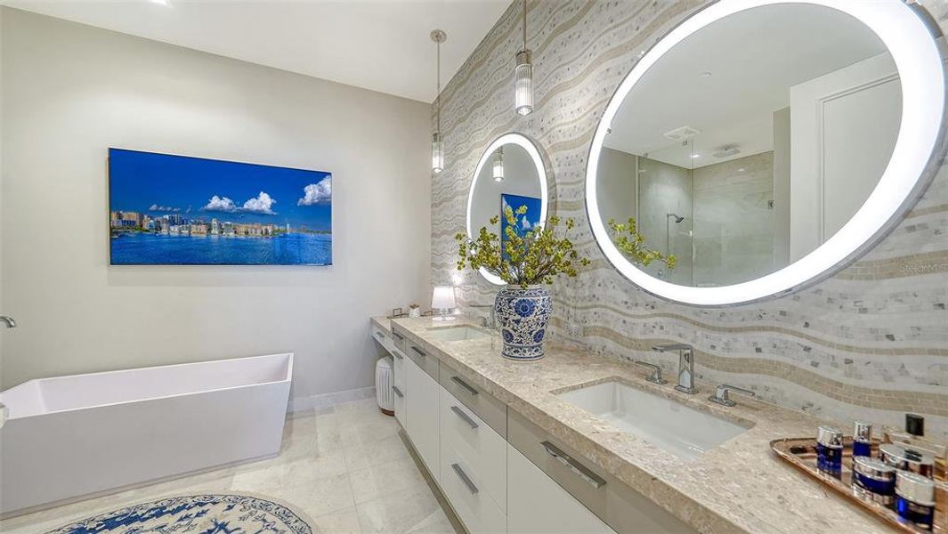 Furnished interior view inside a new home in , Longboat Key (Image 31). Furnished interior view inside a new home in , Longboat Key (Image 31).