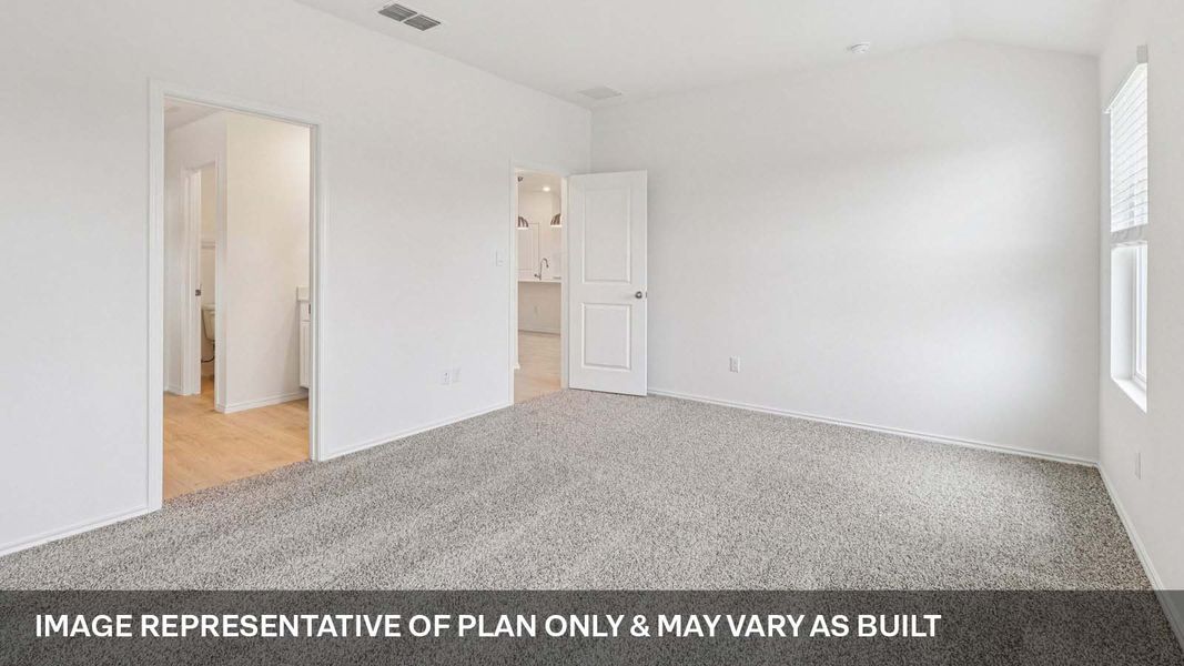 Representative unfurnished interior of a home built from the The Easton by D.R. Horton in Valverde, Bastrop (Image 17).