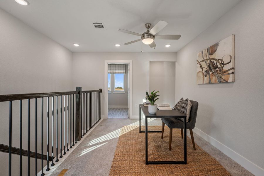 Furnished interior view inside a new home in Sarah's Creek, Pflugerville (Image 31).