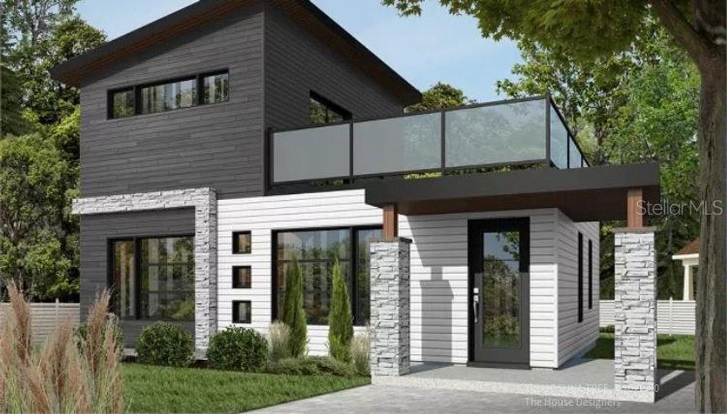 Front exterior of a new home in , Punta Gorda, FL, highlighting curb appeal (Image 16).