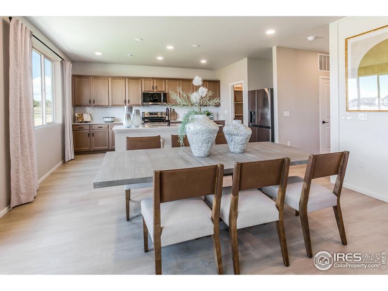 EXAMPLE PHOTO: DINING ROOM AND KITCHEN