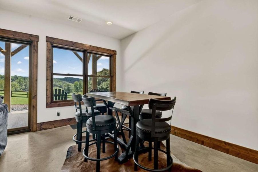 Furnished interior view inside a new home in , Blue Ridge (Image 9). Furnished interior view inside a new home in , Blue Ridge (Image 9).