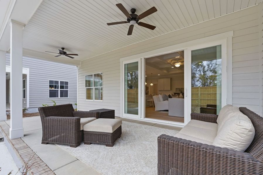 Representative exterior details of a home built from the Kauai by Bill Clark Homes in The Sanctuary at Sunset Beach, Sunset Beach (Image 36).