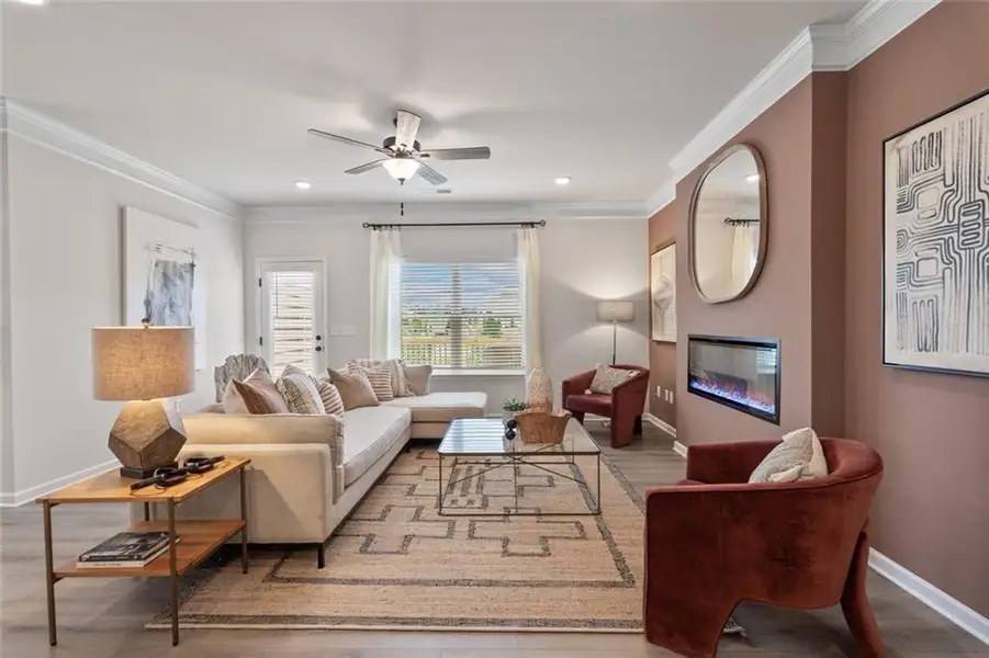 Furnished interior view inside a new home in Jameson Towns, Villa Rica (Image 4).