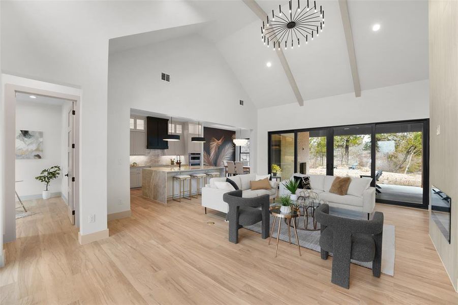 Furnished interior view inside a new home in , Malakoff (Image 27).