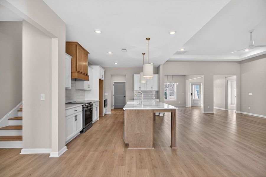 Furnished interior view inside a new home in Blackwelder Bluff, Bowdon (Image 8).