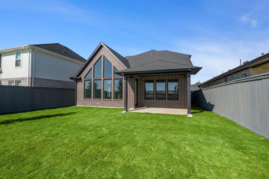 Exterior details and patio area of a home in Jubilee 45', 70', Hockley (Image 4). Exterior details and patio area of a home in Jubilee 45', 70', Hockley (Image 4).