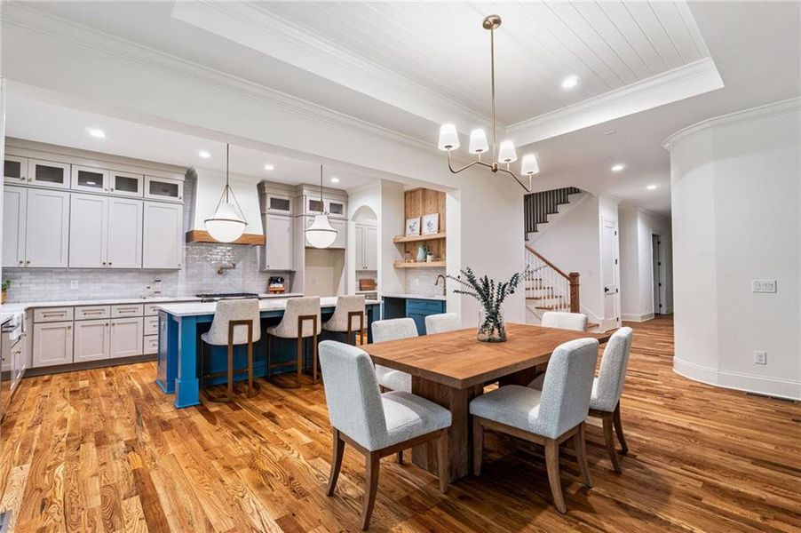 Furnished interior view inside a new home in , Holly Springs (Image 14). Furnished interior view inside a new home in , Holly Springs (Image 14).