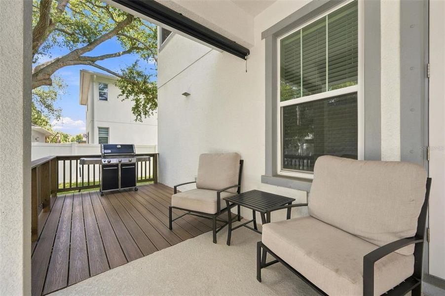 Exterior details and patio area of a home in , Tampa (Image 29). Exterior details and patio area of a home in , Tampa (Image 29).