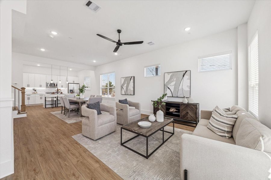 Furnished interior view inside a new home in Paul Quinn Heights, Houston (Image 21).