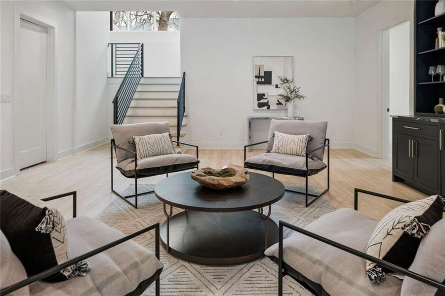 Furnished interior view inside a new home in , Sandy Springs (Image 62). Furnished interior view inside a new home in , Sandy Springs (Image 62).