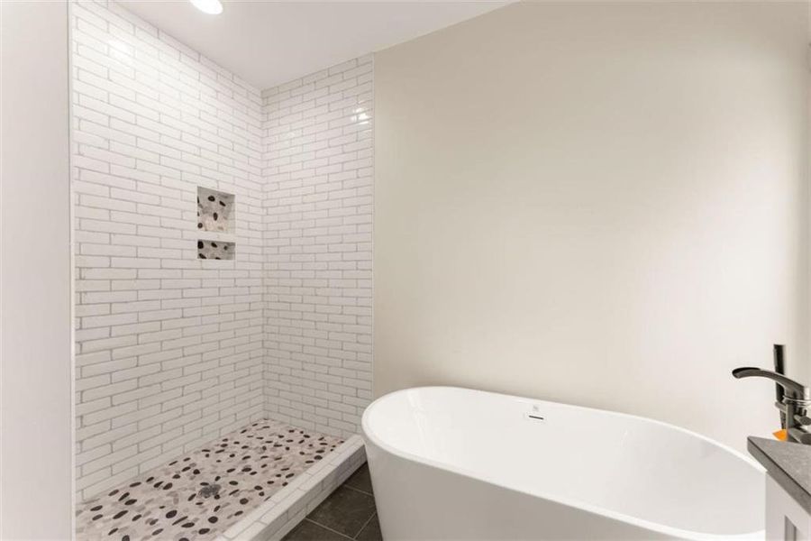 Furnished interior view inside a new home in , Cleveland (Image 9).