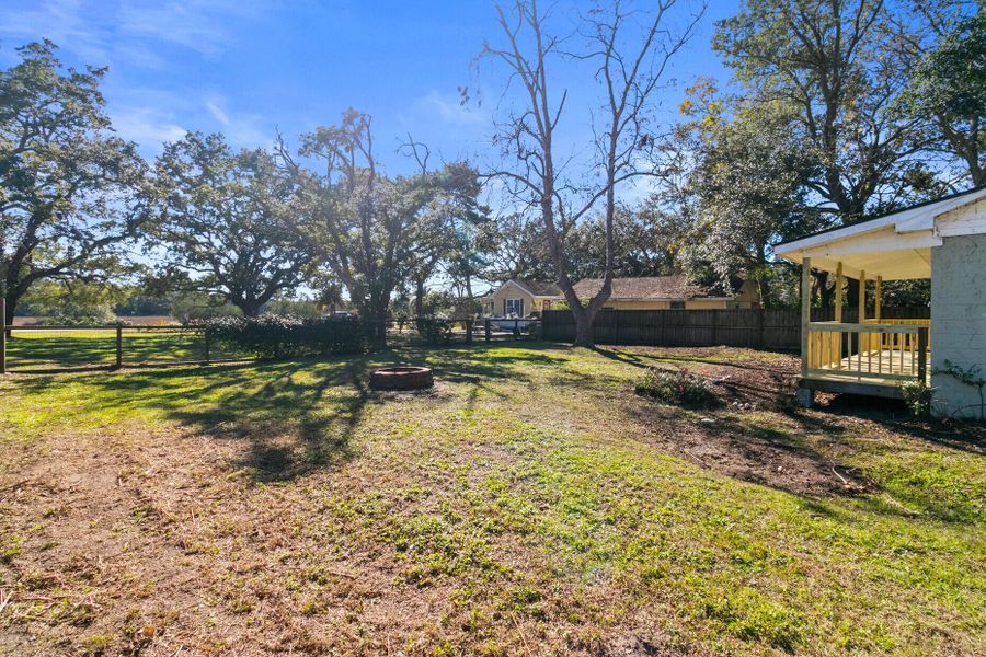 Exterior details and patio area of a home in , Charleston (Image 17). Exterior details and patio area of a home in , Charleston (Image 17).