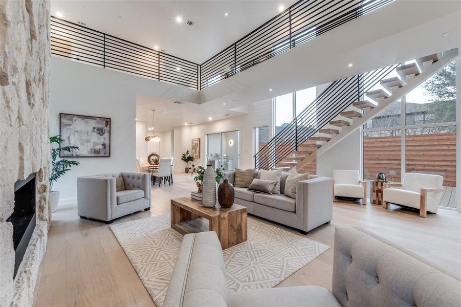 Furnished interior view inside a new home in , Dallas (Image 3).