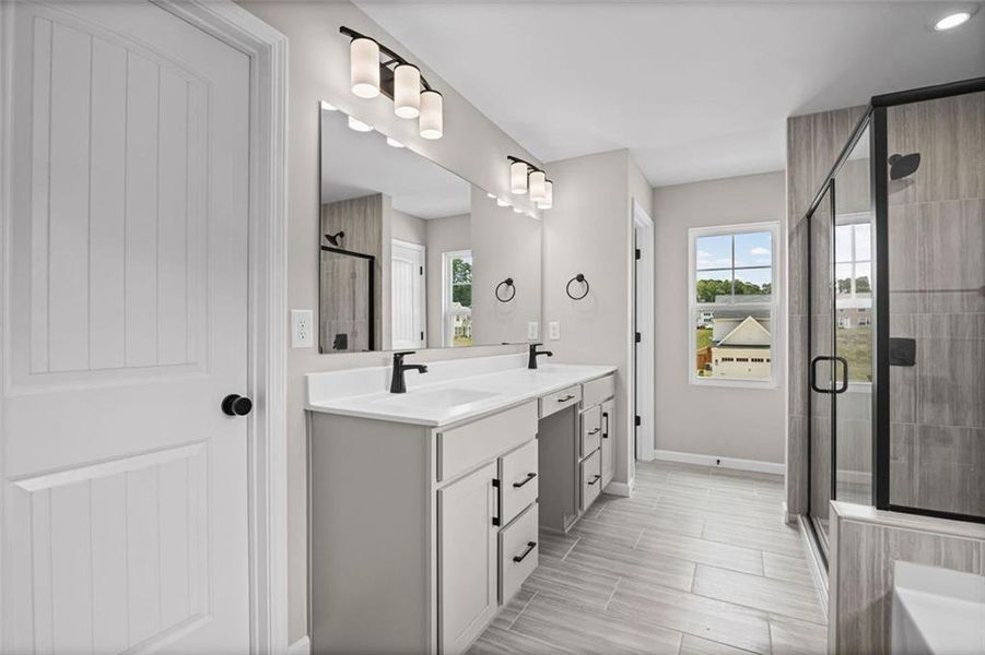 Furnished interior view inside a new home in Pickens Bluff, Dallas (Image 6).