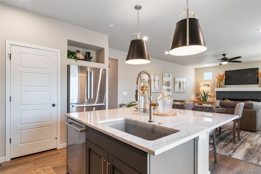 Furnished interior view inside a new home in , Aurora (Image 3).