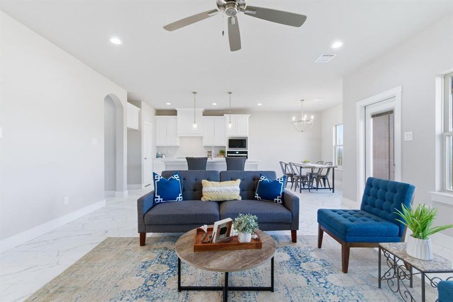 Furnished interior view inside a new home in , Bridgeport (Image 12).