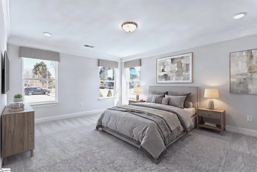 Furnished interior view inside a new home in Founders Club, Moore (Image 14).