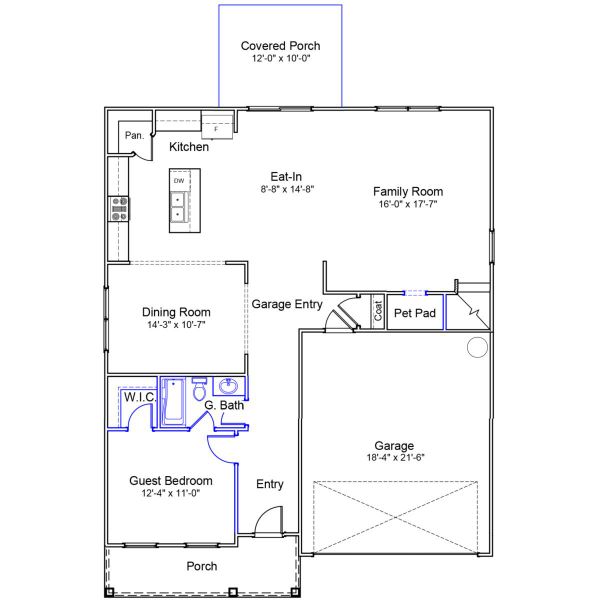 2D floor plan layout of this home in Garden Grove, Conway, SC (Image 2). 2D floor plan layout of this home in Garden Grove, Conway, SC (Image 2).