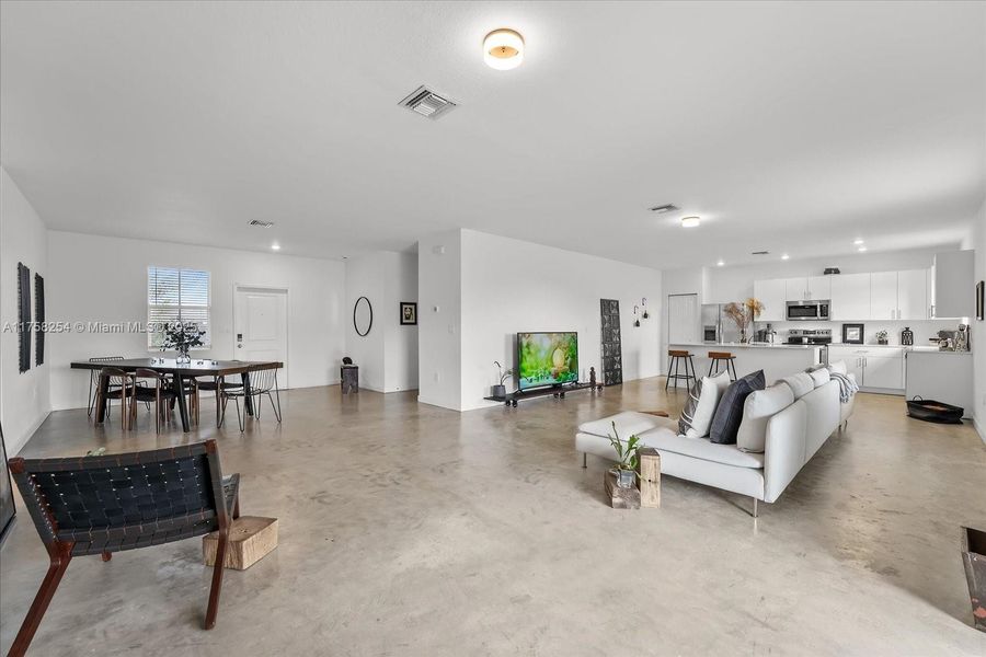 Furnished interior view inside a new home in , Miami (Image 11).