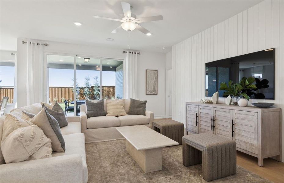 Sunlit gathering room designed for relaxation and entertainment *Model representation Sunlit gathering room designed for relaxation and entertainment *Model representation