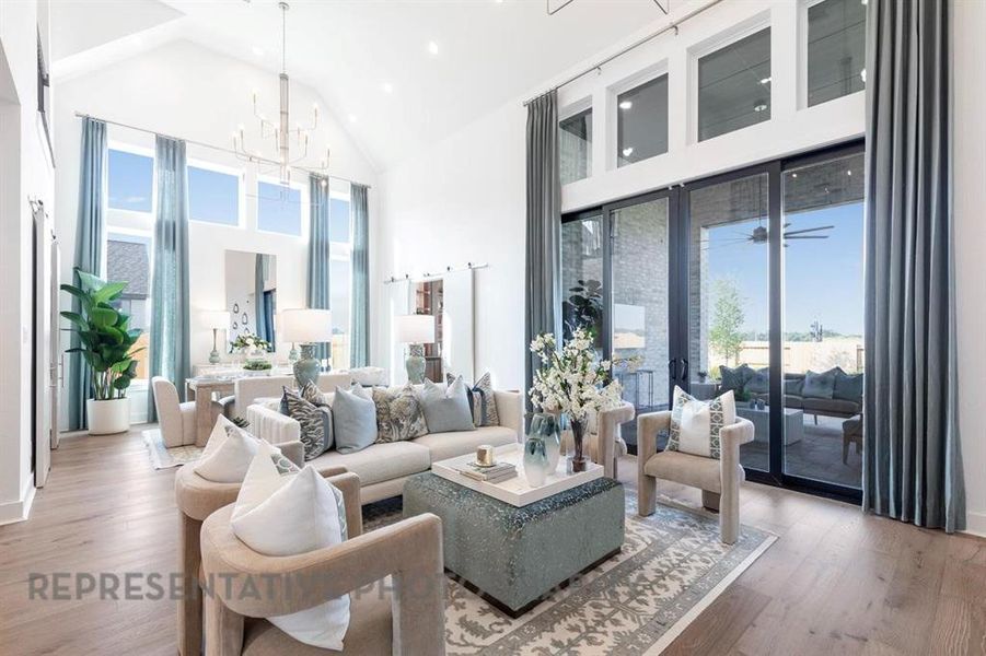 Furnished interior view inside a new home in Mustang Lakes, Celina (Image 7).