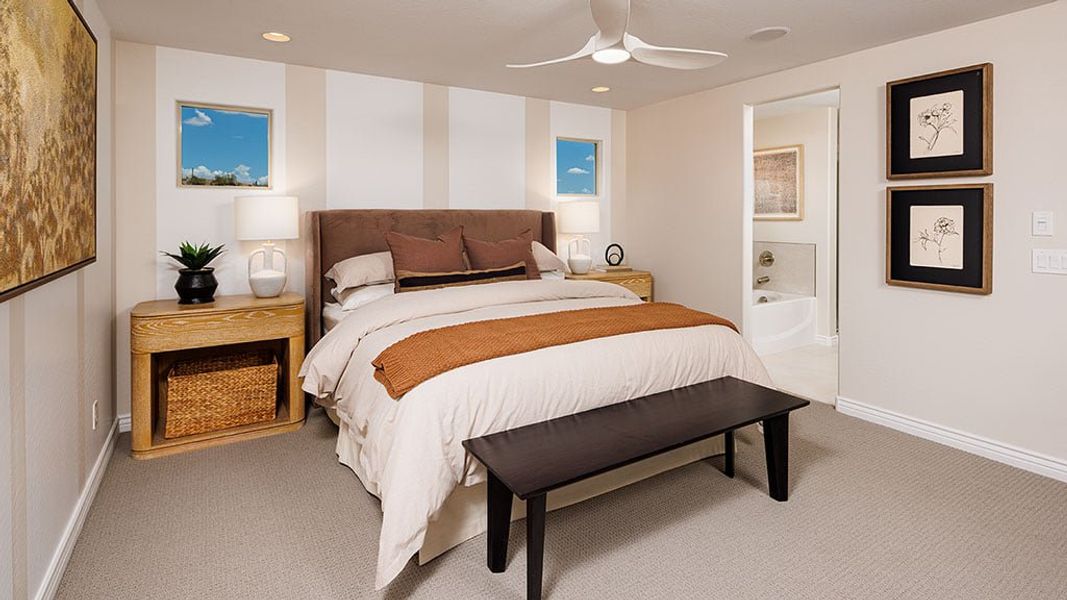 Representative furnished interior of a home built from the Sienna by Taylor Morrison in Saddleback, Peoria (Image 11).