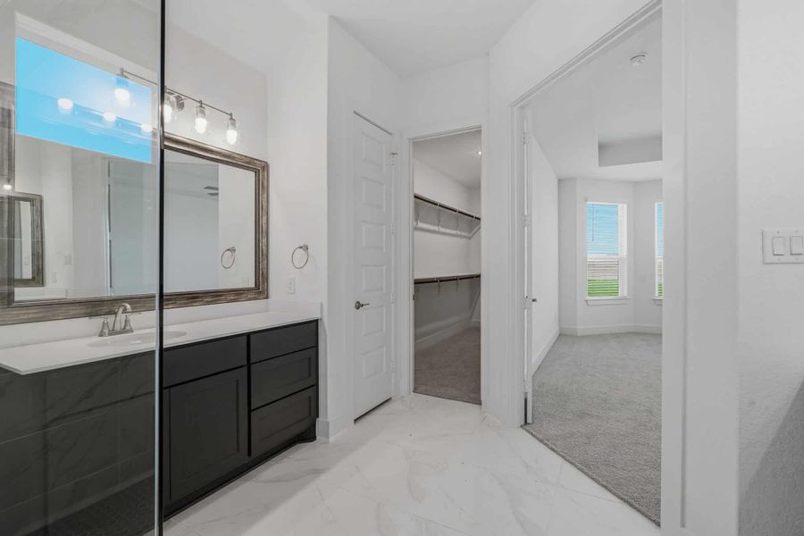 Representative furnished interior of a home built from the Brandon by Chesmar Homes in Sienna Lakes, San Antonio (Image 7).