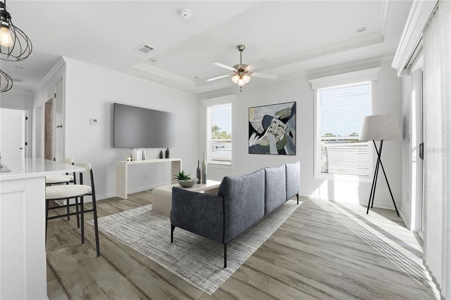 Furnished interior view inside a new home in , Longboat Key (Image 6).