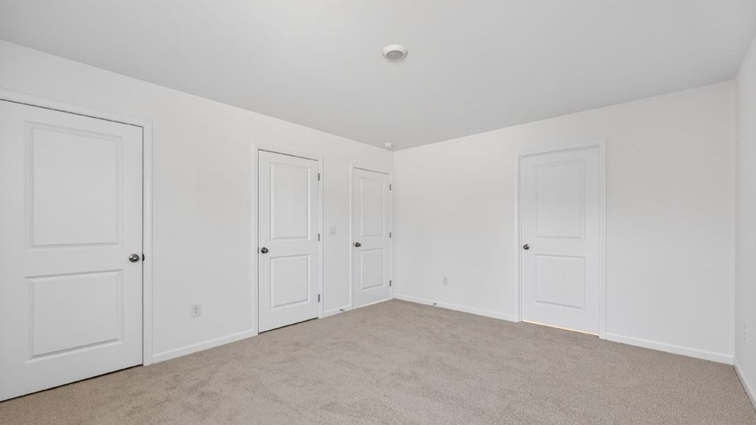 Spacious, unfurnished interior of a new home in The Grove at Winston Pointe, Clayton (Image 29). Spacious, unfurnished interior of a new home in The Grove at Winston Pointe, Clayton (Image 29).