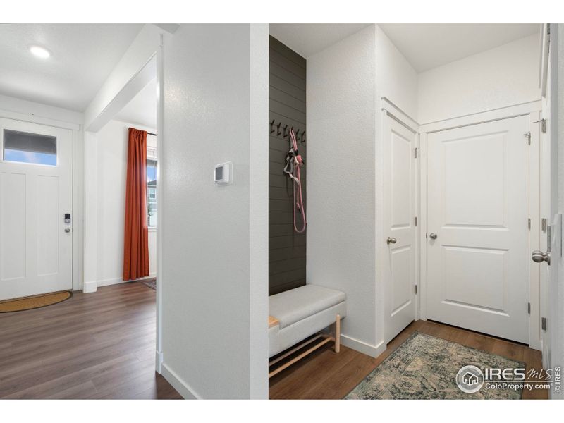 Main level also includes a half bath a convenient mudroom like drop zone. Main level also includes a half bath a convenient mudroom like drop zone.