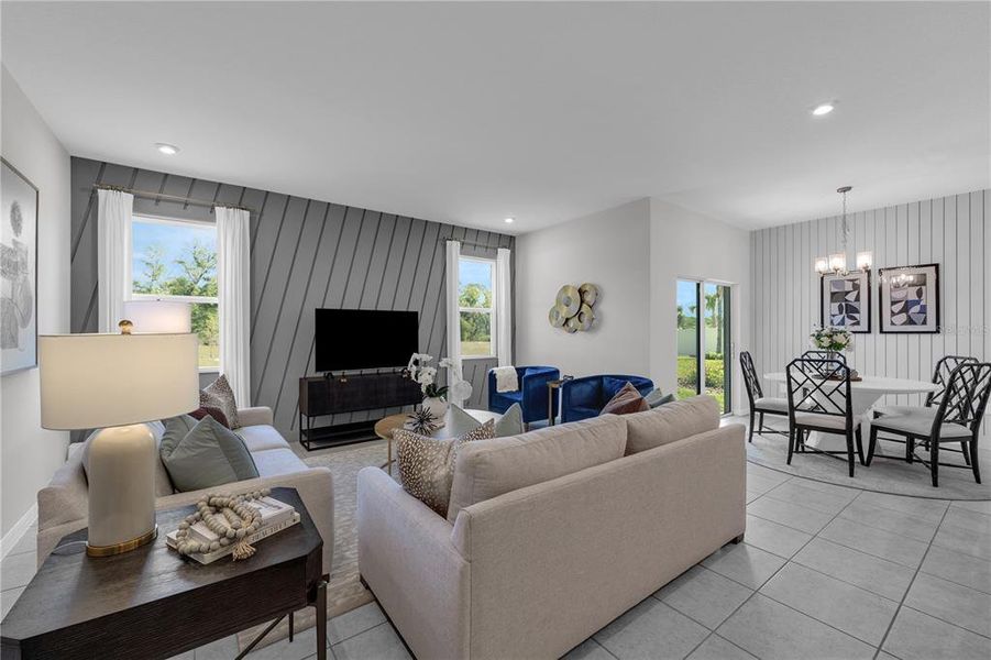 Furnished interior view inside a new home in Green Leaf, West Melbourne (Image 11).