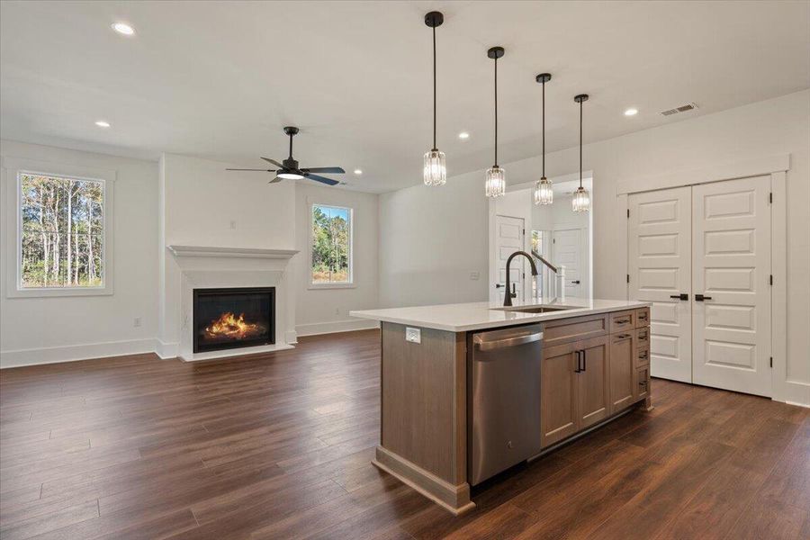 Furnished interior view inside a new home in , Awendaw (Image 14). Furnished interior view inside a new home in , Awendaw (Image 14).