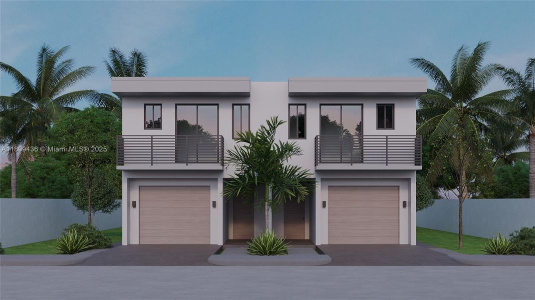 Front exterior of a new home in , Fort Lauderdale, FL, highlighting curb appeal (Image 1). Front exterior of a new home in , Fort Lauderdale, FL, highlighting curb appeal (Image 1).