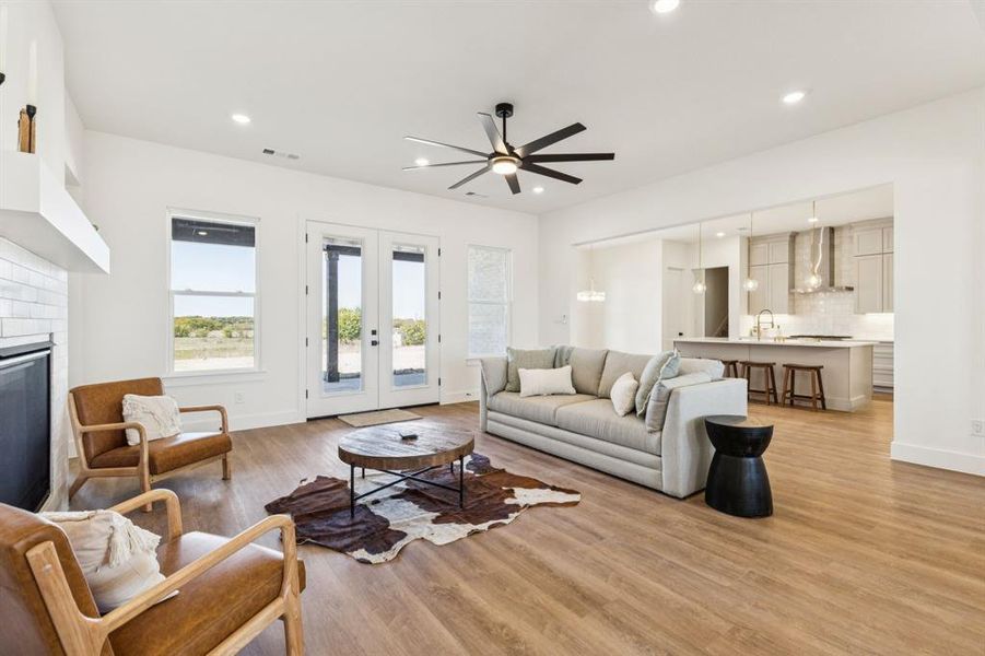 Furnished interior view inside a new home in , Justin (Image 4).