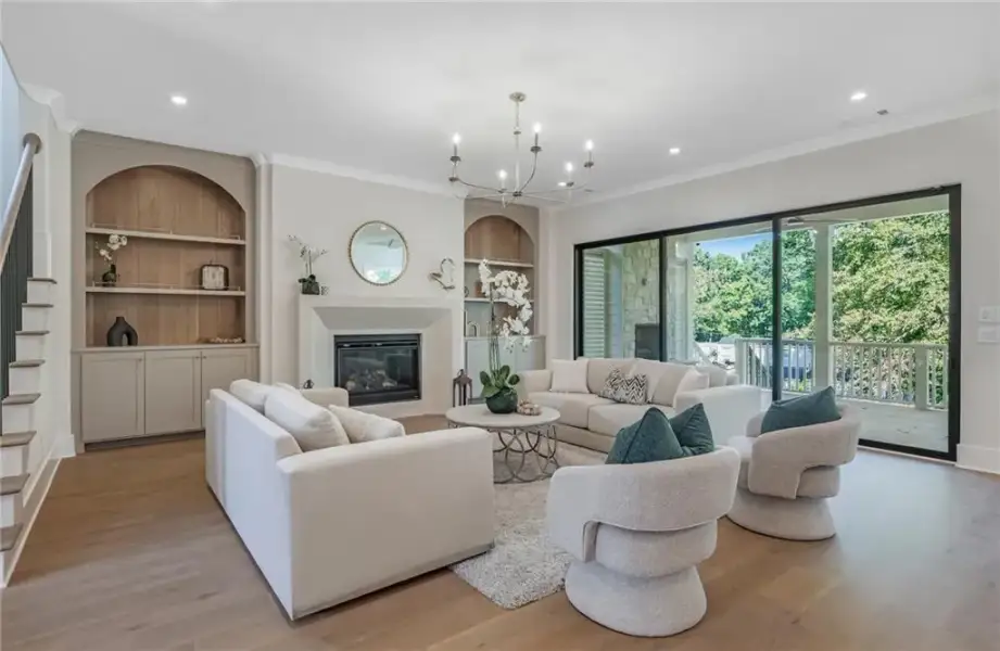 Furnished interior view inside a new home in , Atlanta (Image 7).