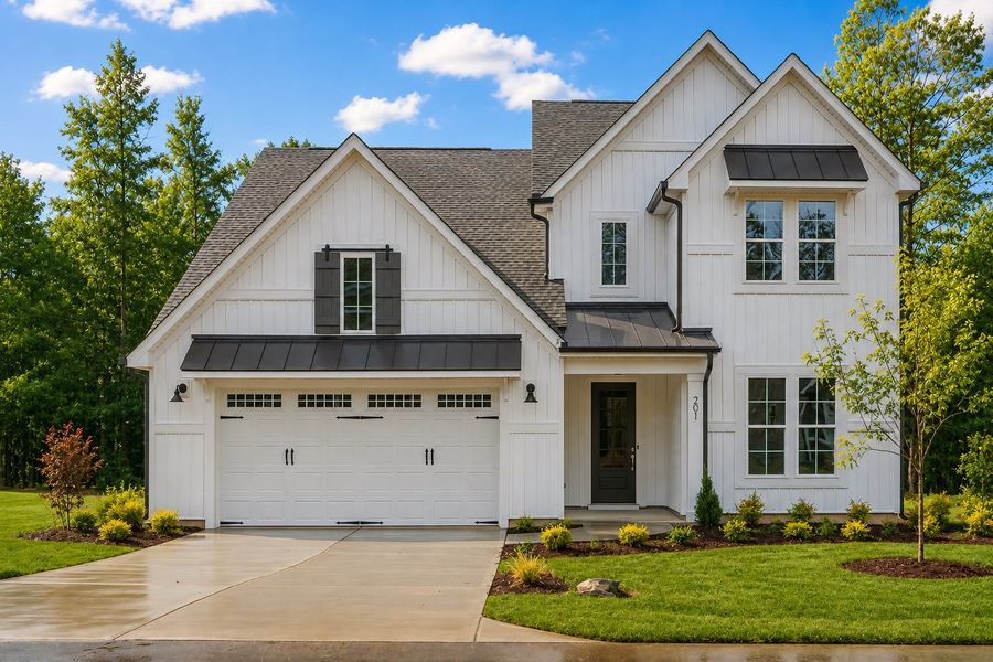 Representative exterior photo of a completed home built from the The Whitley by RobuckHomes in Baylee Ridge, Selma, NC (Image 44).